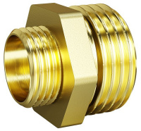 Ниппель переходной DN20х15 (3/4"НР х 1/2"НР) латунь LD (70)