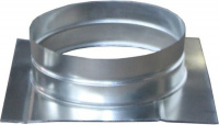 Врезка круглого сечения в плоскость (Ф125/315x250-100 Рулон оц.(08ПС)0.70)