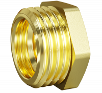 Футорка DN20х15 (3/4"НР х 1/2" ВР) латунь LD (130)