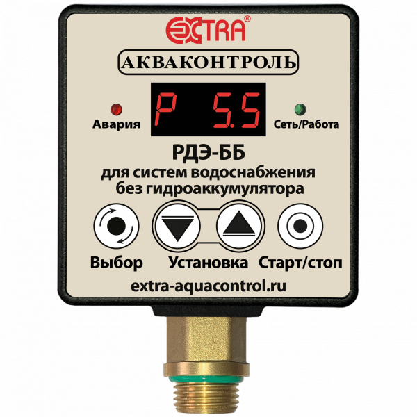 РДЭ-ББ-10-2.2-ПП Реле давления для систем водоснабжения без гидроаккумулятора с плавным пуском