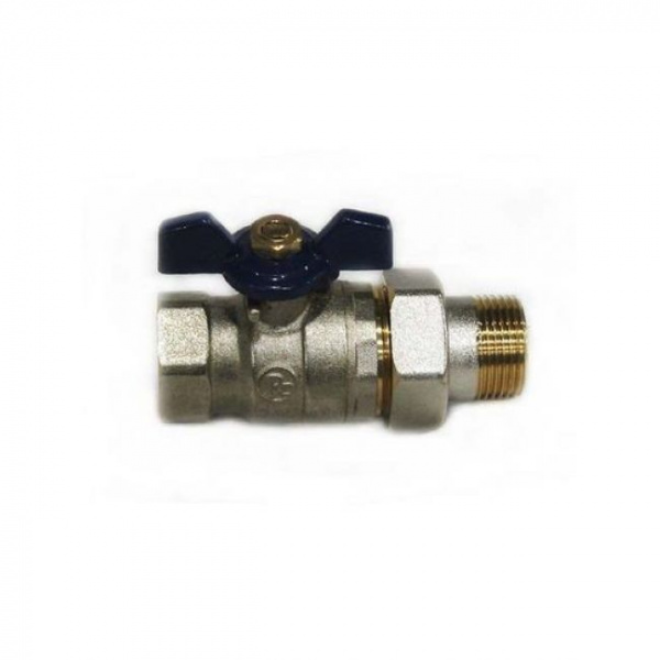 Кран американка 1/2" (черная баб) ТМ