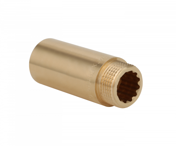 Гайка удлинительная латунь 1/2" 3,0 см Gappo G1221.04030